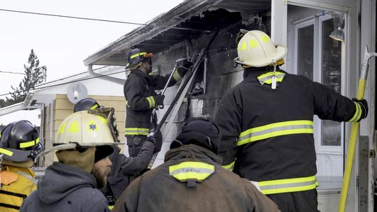 Quick response from Babbitt Fire Department