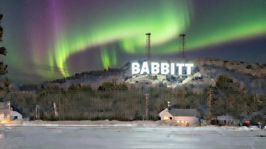 April Fools fun with sign, family side by side