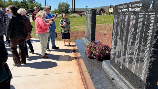 Big turnout for Ely Miners Memorial dedication