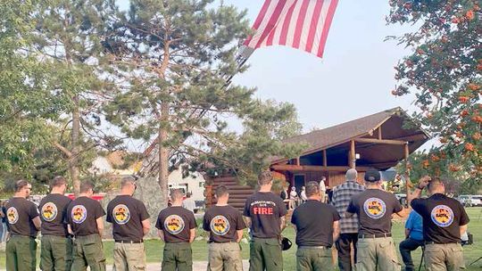 Ely pays tribute to fallen firefighter