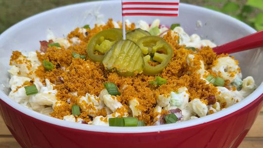 End of the Road Recipes: Jalapeno Poppin’ Pickle Pasta with Firecracker Crumbs