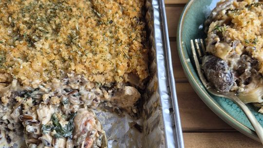 End of the Road Recipes: Chicken Alfredo Wild Rice Hotdish