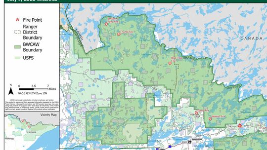 Five new wildfires reported on Superior National Forest