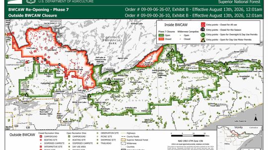 Forest Service reopens over 1,500 BWCA campsites