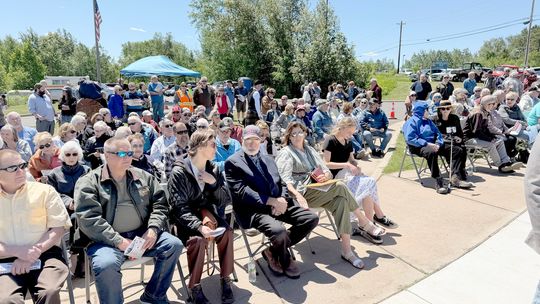 Large turnout for Ely Miners Memorial dedication ceremony