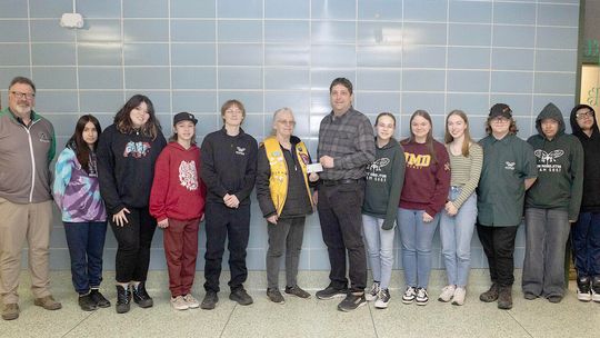 Lions Club donates to Northeast Range Robotics Team