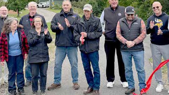 Project leadership cuts the ribbon to celebrate Mesabi Trail completion