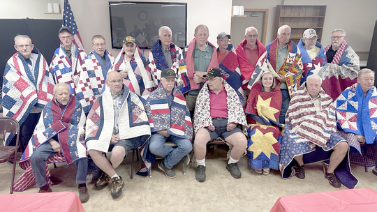 Quilts of Valor presented to 18 veterans from Ely’s Heart of the Woods Quilters