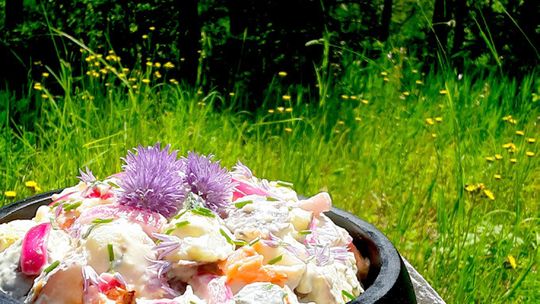 End of the Road Recipes:  Smoked Salmon Potato Salad