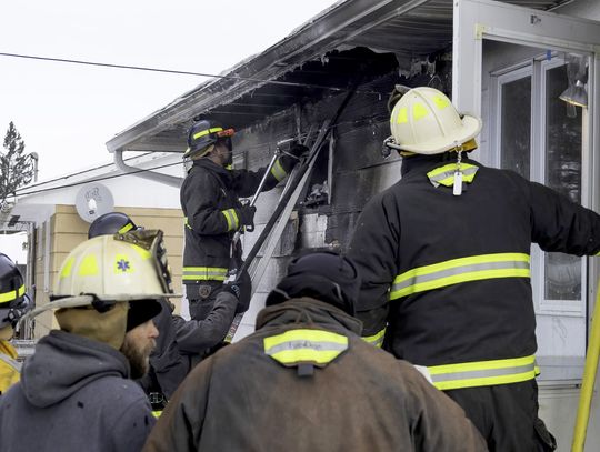 Quick response from Babbitt Fire Department