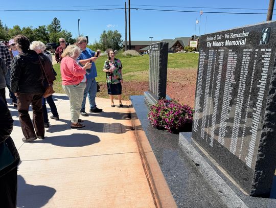 Big turnout for Ely Miners Memorial dedication