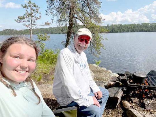 Daughter and dad, 20 and 62, go on a BWCA canoe trip Daughter and dad, 20 and 62, go on a BWCA canoe trip