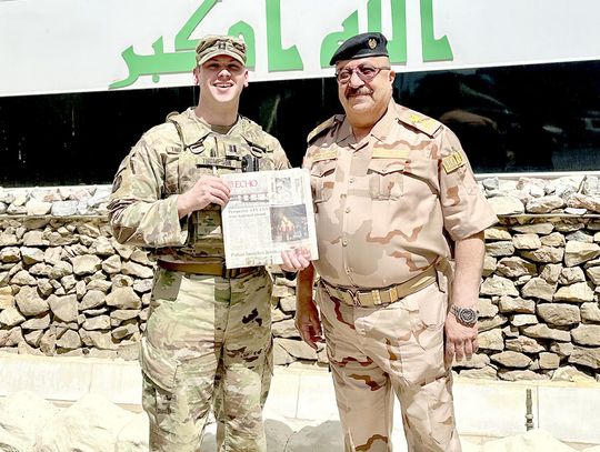 Ely Echo helps connect Thompson and Iraqi Brigadier General Baha