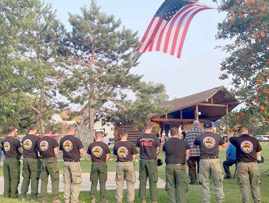 Ely pays tribute to fallen firefighter