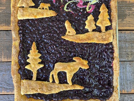 End of the Road Recipes: Blueberry Northern Lights Slab Pie