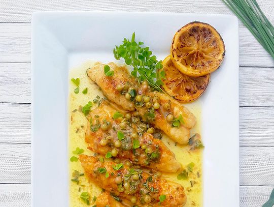 End of the Road Recipes: Brined Blueberry Bass Piccata