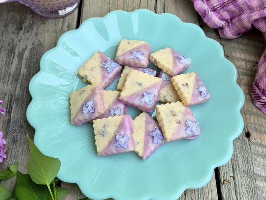 End of the Road Recipes: Lilac Shortbread