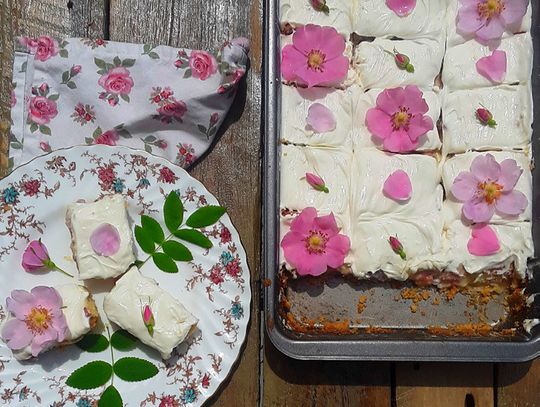 End of the Road Recipes: Rhubarb & Rose Custard Bars