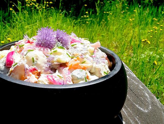 End of the Road Recipes: Smoked Salmon Potato Salad