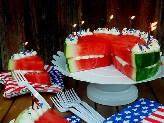 End of the Road Recipes: Watermelon Birthday Cake