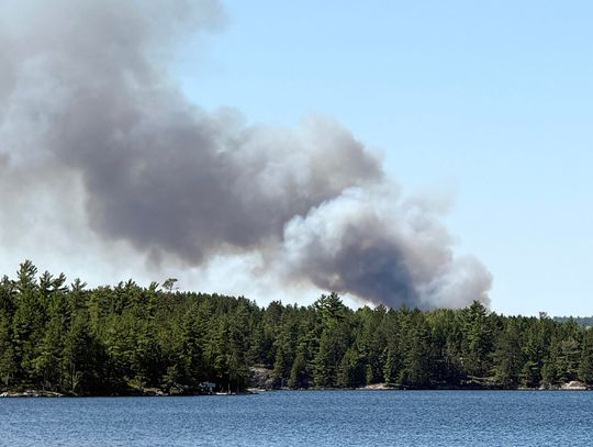 Fire starts north of North Arm Road, burns 30 acres