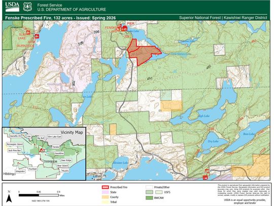 Forest Service lights Fenske Lake prescribed burn