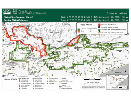 Forest Service reopens over 1,500 BWCA campsites