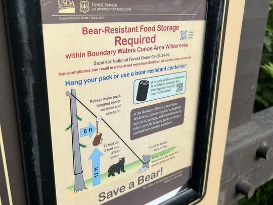 Forest Service to issue updated BWCA food storage order