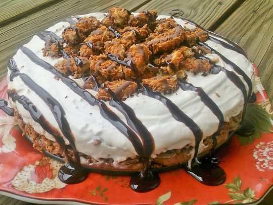 German Chocolate Ice Cream Cookie Torte