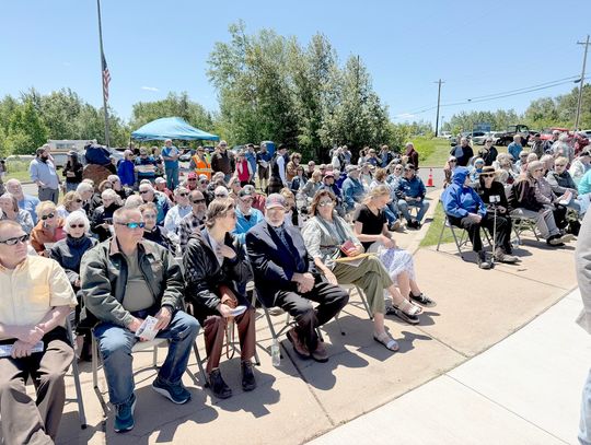 Large turnout for Ely Miners Memorial dedication ceremony