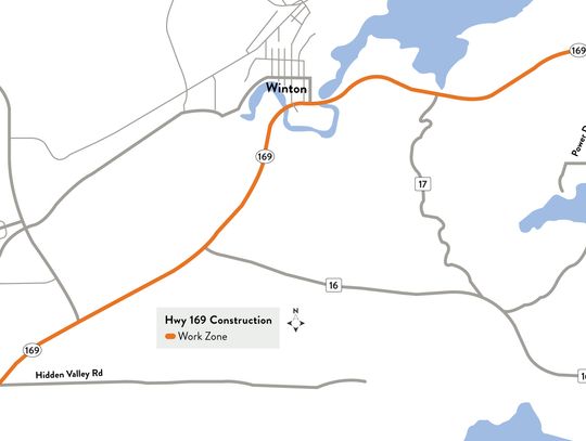 MnDOT to reclaim and pave Hwy. 169 from Ely to Winton