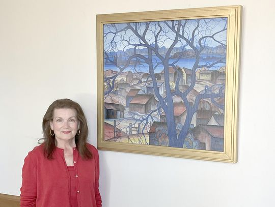 Prusheck painting celebration at city hall Aug. 2