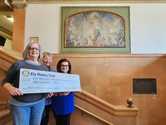 Rotary donates to Workman murals assessment