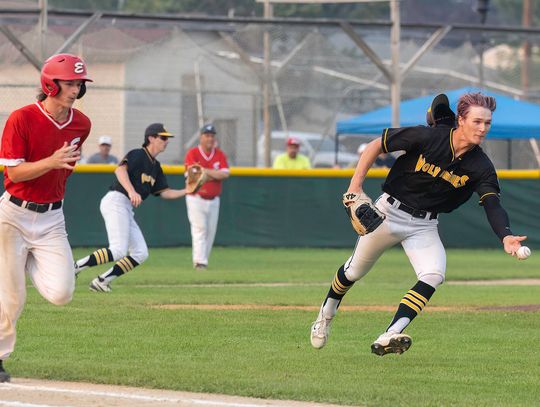 State title on line in Ely
