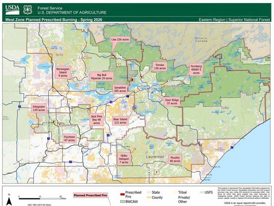 Superior National Forest to begin prescribed fires