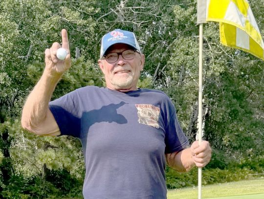 Ted Esala shot a hole in one