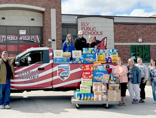 Veterans on the Lake Resort did a school supply drive