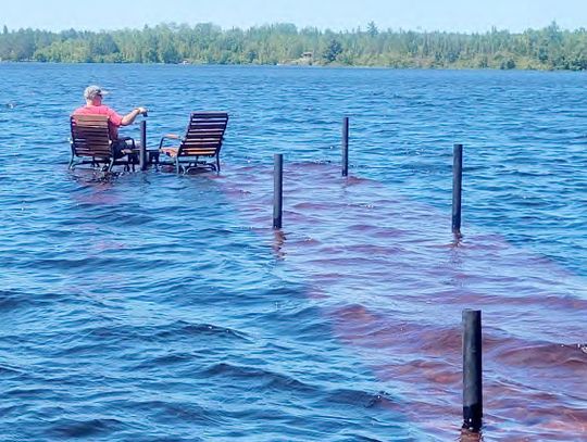 White Iron Lake up over four feet