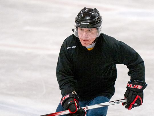 “You start playing hockey and that will help you make it to 80!” Mannausau skating in Babbitt tournament “You start playing hockey and that will help you make it to 80!” Mannausau skating in Babbitt tournament