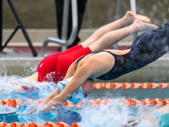 Young swim team dives in