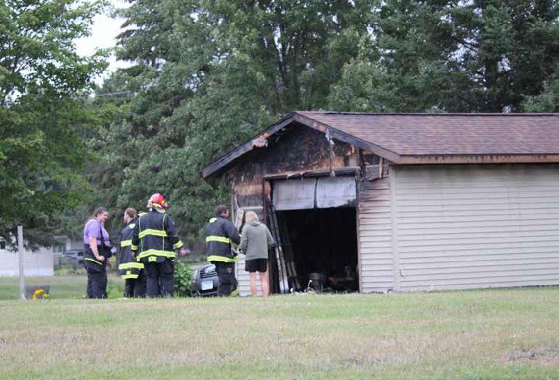 Babbitt garage, contents are totaled by fire