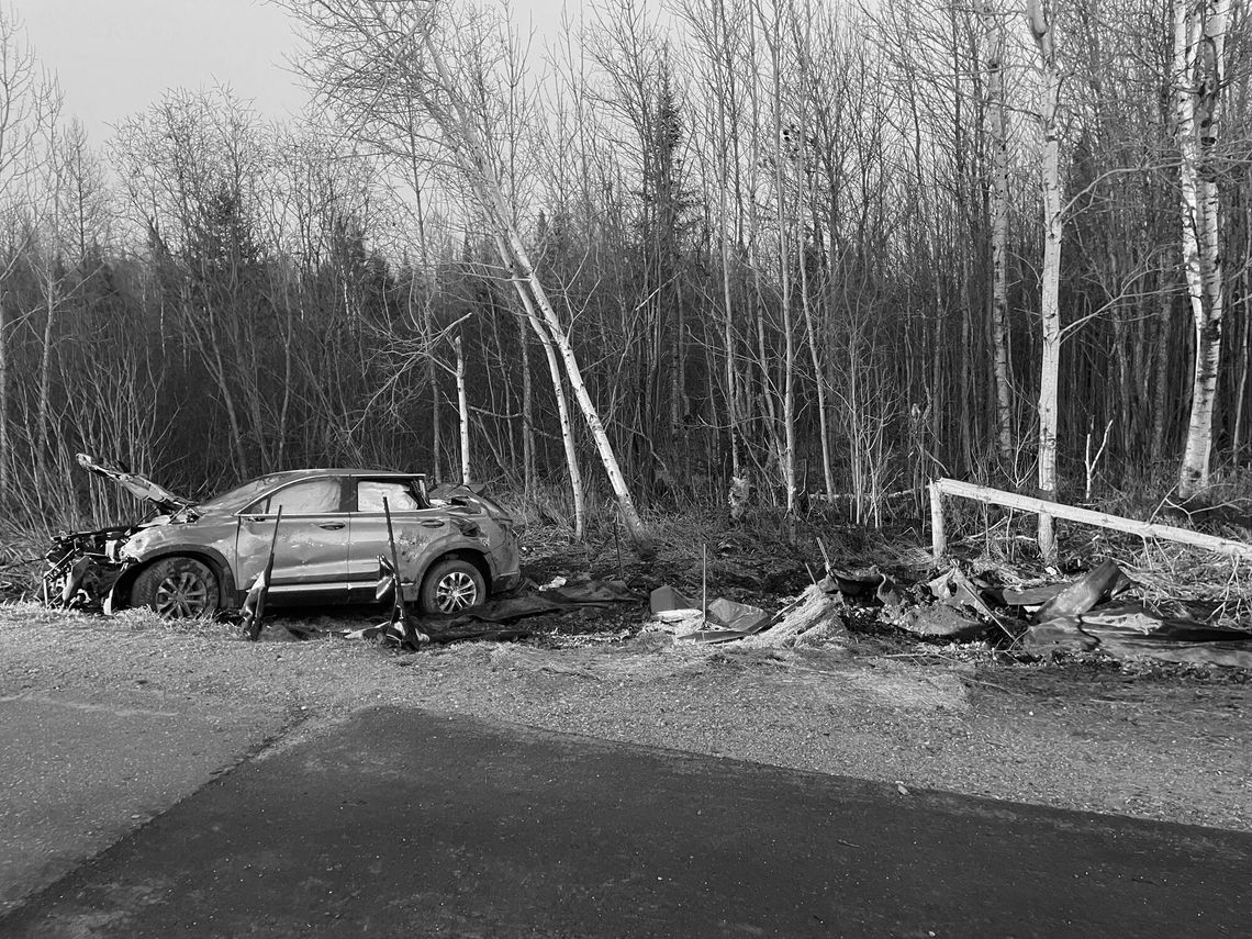 Babbitt woman in one vehicle accident