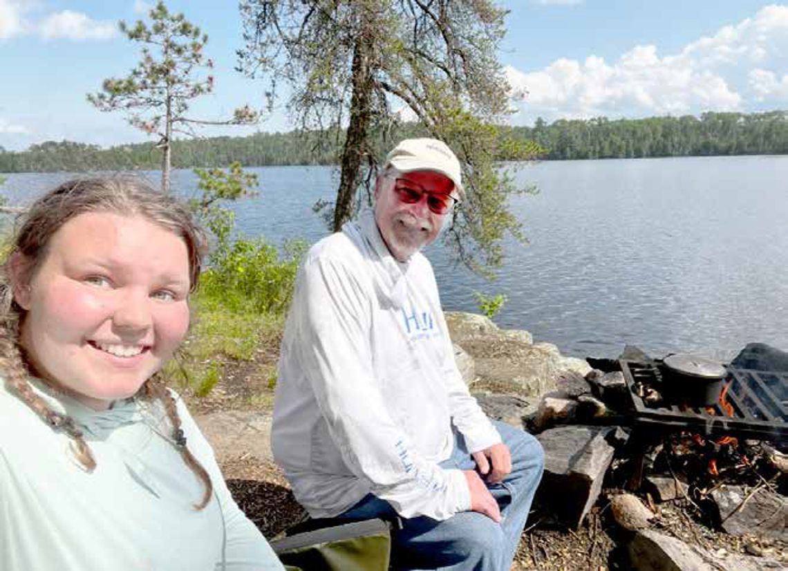 Daughter and dad, 20 and 62, go on a BWCA canoe trip Daughter and dad, 20 and 62, go on a BWCA canoe trip