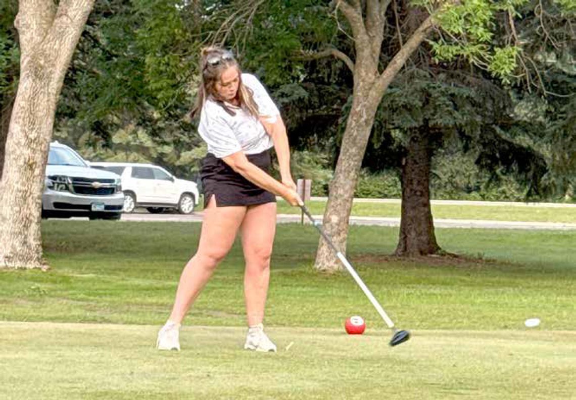 DeBeltz takes part in state girls golf meet