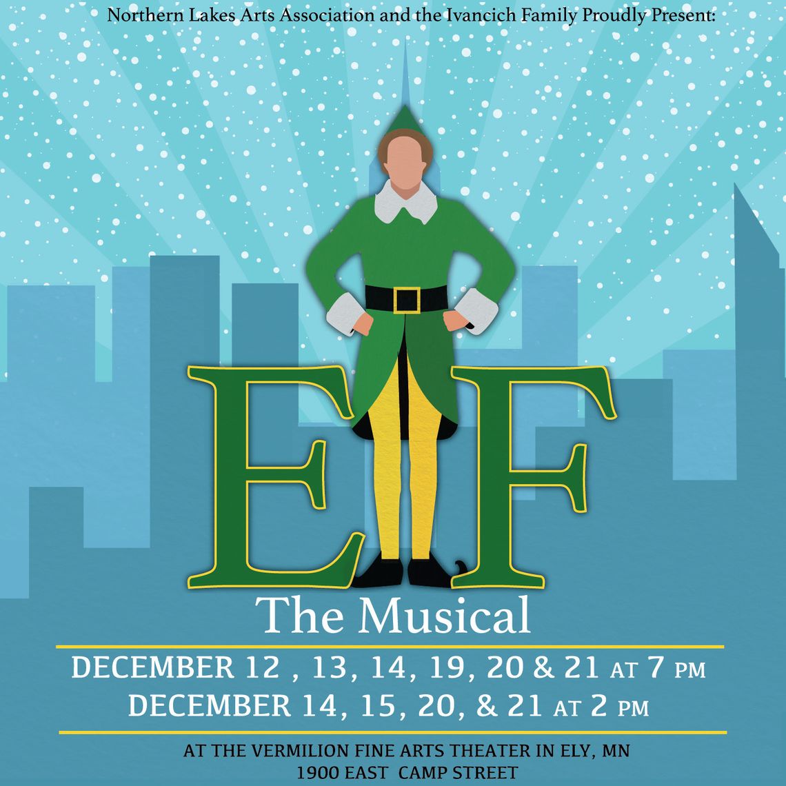 “Elf: The Musical” brings holiday magic to the stage in Ely December