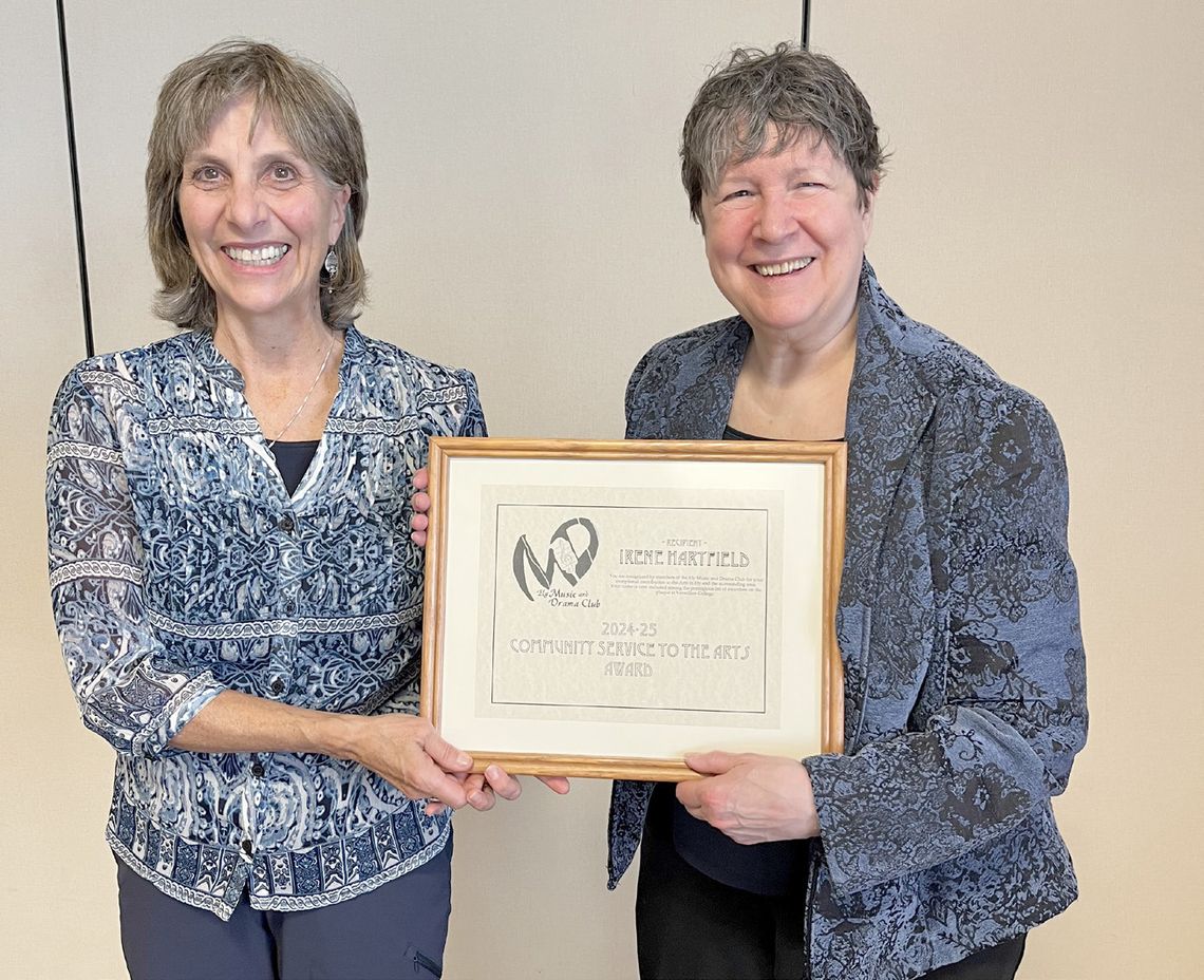 Ely Music and Drama Club announces 2024-25 Community Service to the Arts Award’s recipient is Irene Hartfield