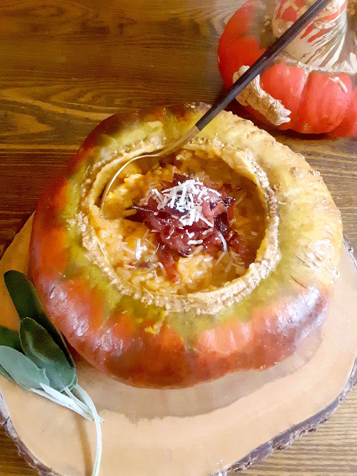 End of the Road Recipes: Turban Squash Risotto with Crispy Salami and Sage End of the Road Recipes: Turban Squash Risotto with Crispy Salami and Sage
