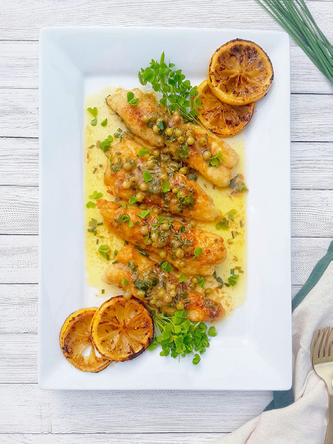 End of the Road Recipes: Brined Blueberry Bass Piccata