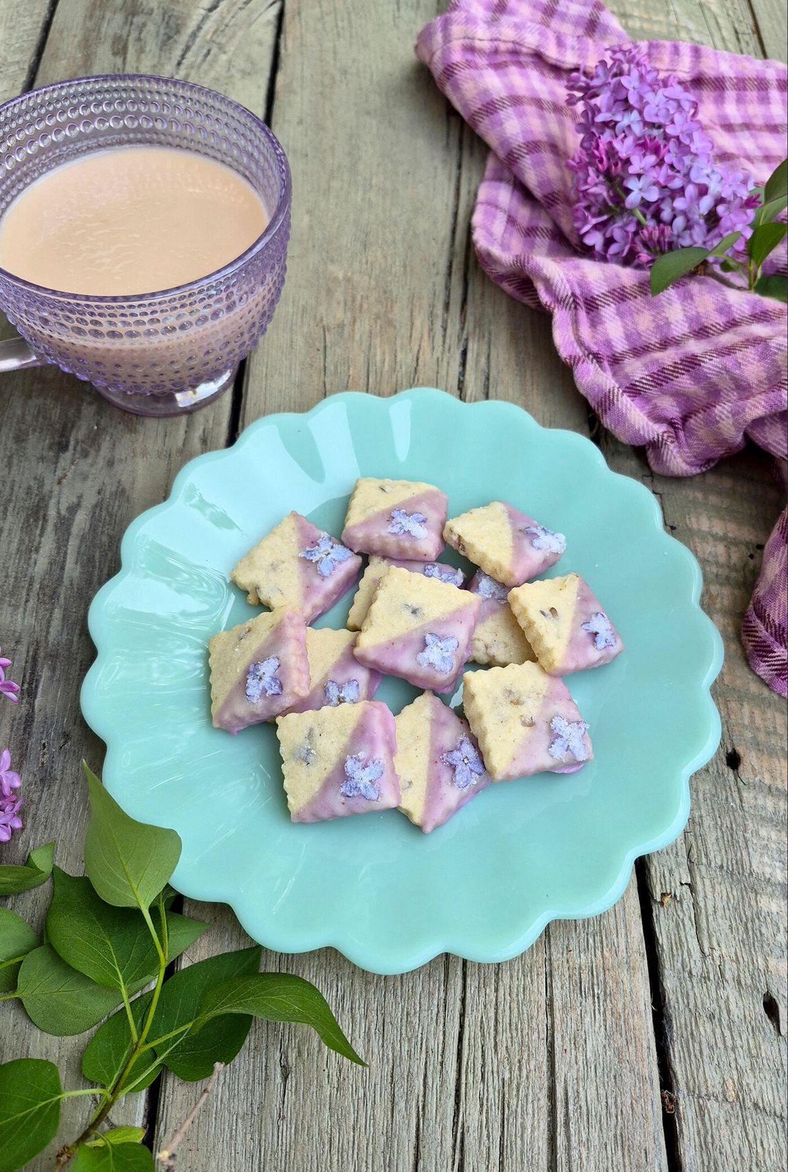 End of the Road Recipes: Lilac Shortbread