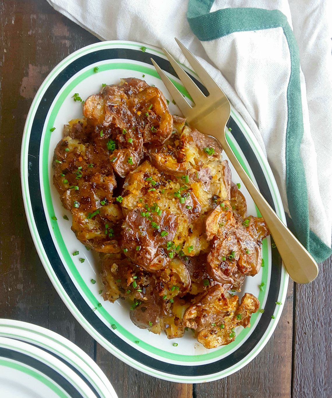 End of the Road Recipes: Maple Chili Crisp Smashed Potatoes